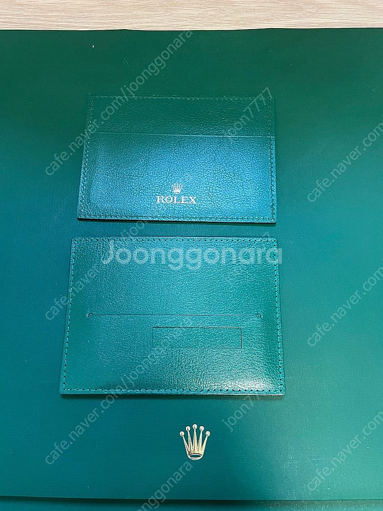 로렉스 부속품 책자 롤렉스 카드지갑 베젤캡 그린메달 등등--2