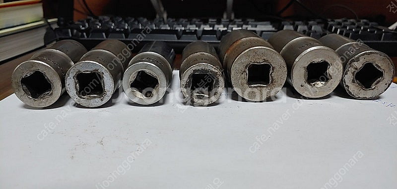 (정비공구)육각 대형복스알 복수알 7개.--2