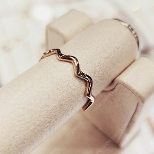 14k 물결 웨이브 반지. 레이어드링 반지. 옐로우골드