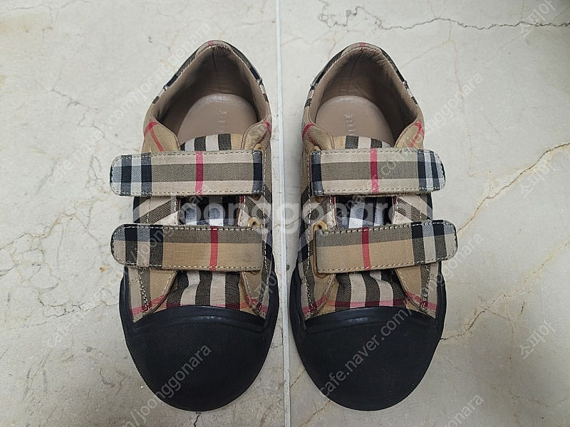 버버리 키즈 체크 스니커즈 29 Size--1