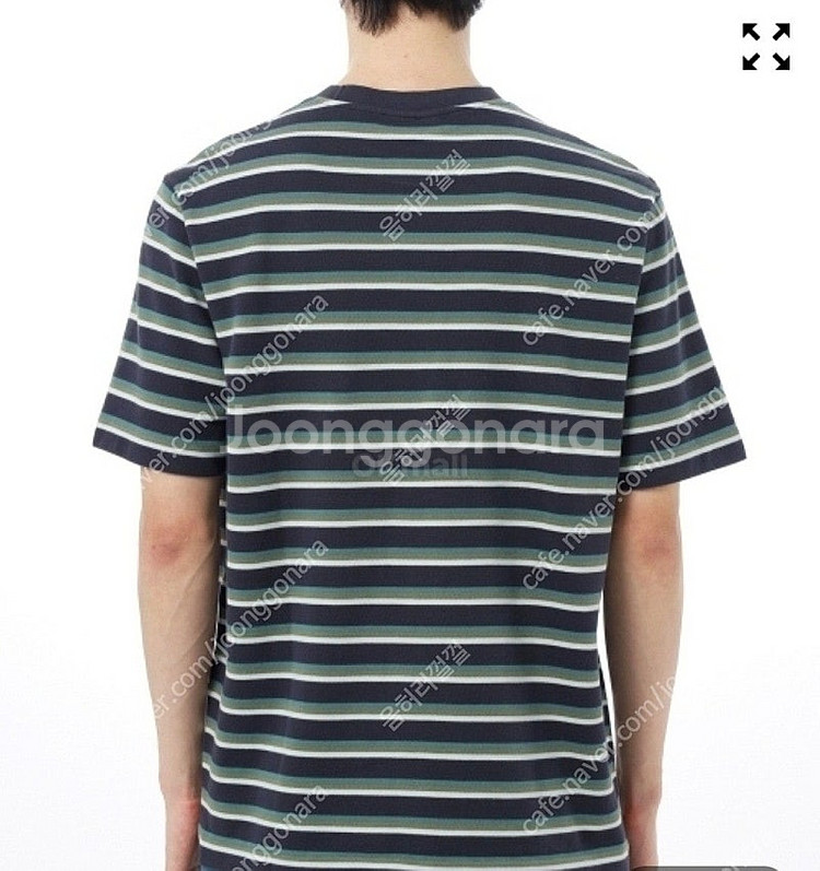 25SS 메종키츠네 팍스 패치 스트라이프 L사이즈--3