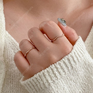 14k 데일리 반지. 꼬임반지. 13호