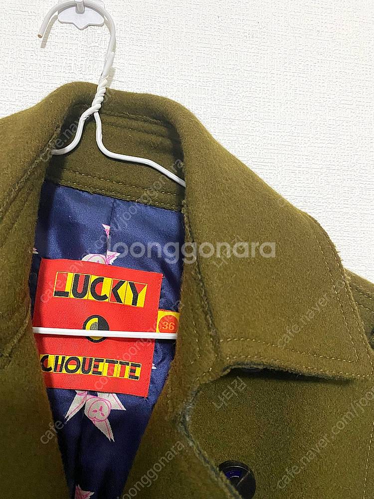 럭키슈에뜨 모직 하프 코트--1