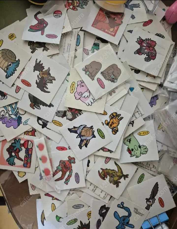 포켓몬 일판 씰 일본 띠부 띠부씰 (1~9세대) 낱장 판매 이미지