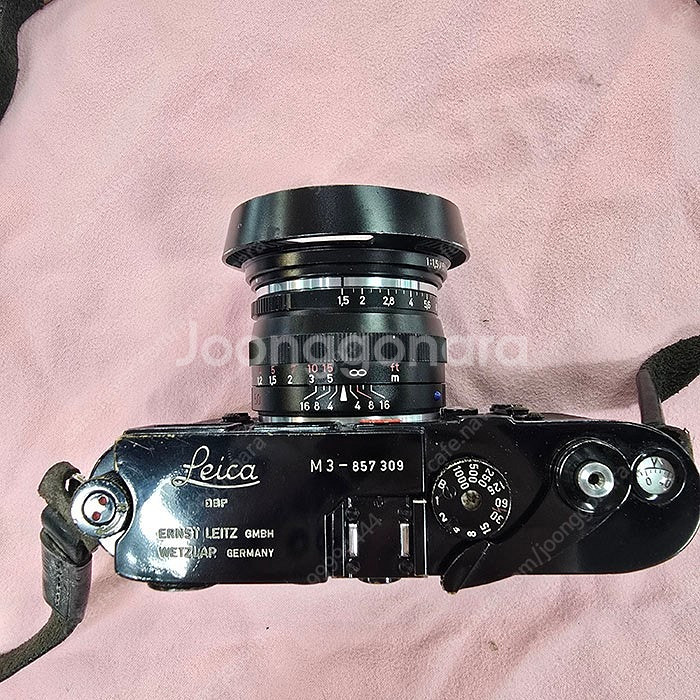 라이카 m3 블랙 리페인트 , 칼자이스 50mm F1....--0