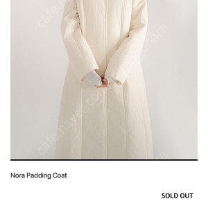 유노이아 노라패딩 코트 블랙