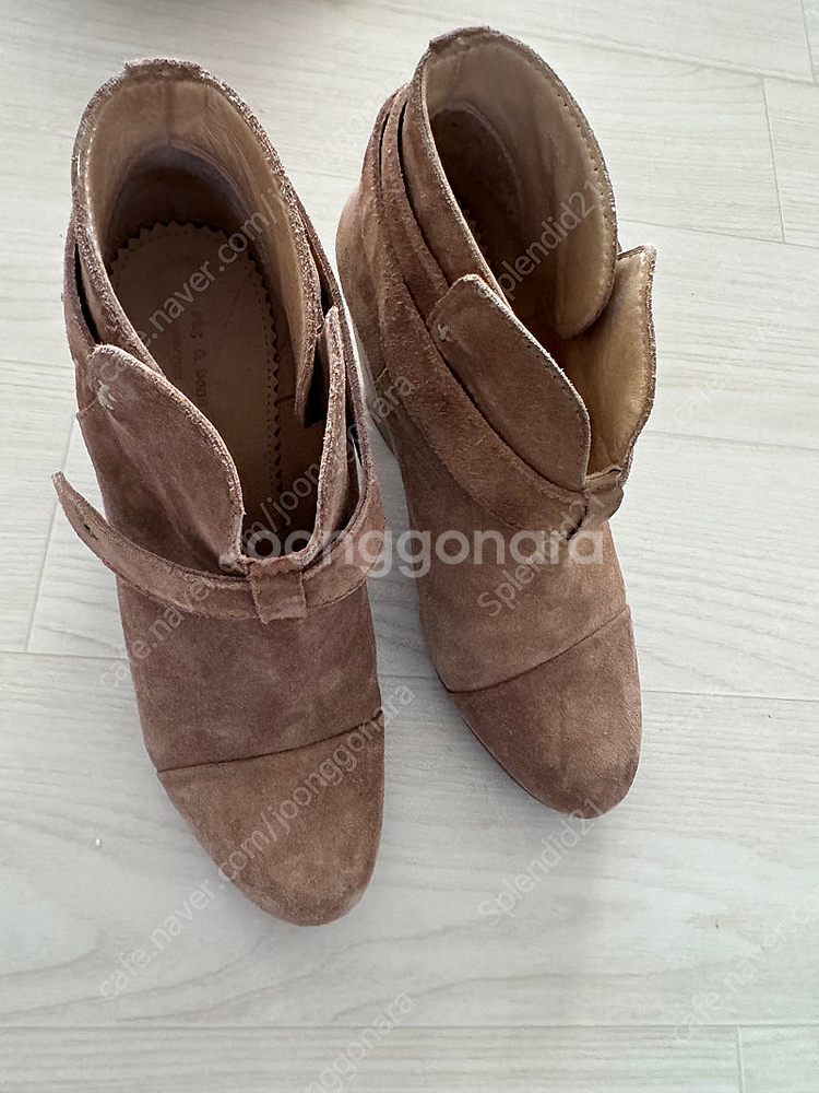 랙앤본 스웨이드 앵글부츠 35(220)--7