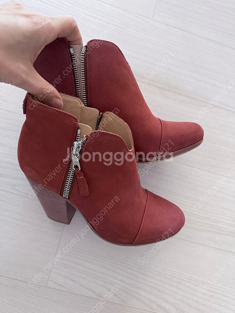 랙앤본 스웨이드 앵글부츠 35(220)--0