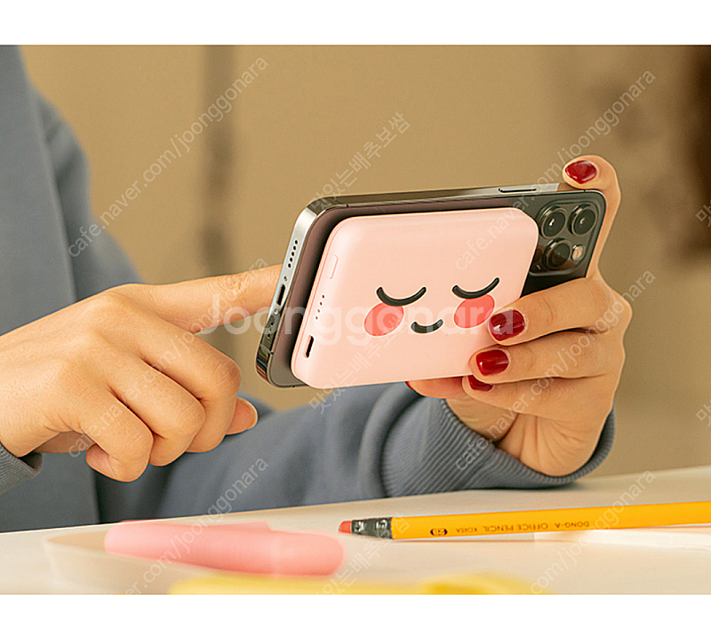 (새상품) 어피치 어부바 충전 보조배터리 5000mAh--5
