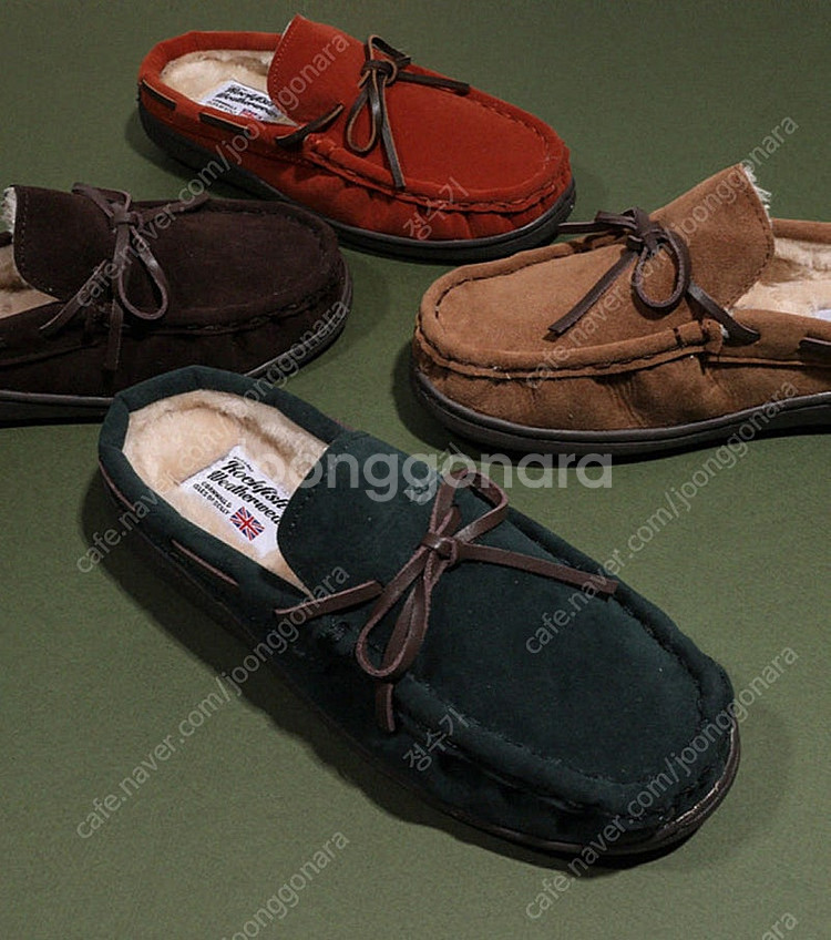 (1회 착용) 락피쉬웨더웨어 퍼 뮬 모카신 초코색 245--5