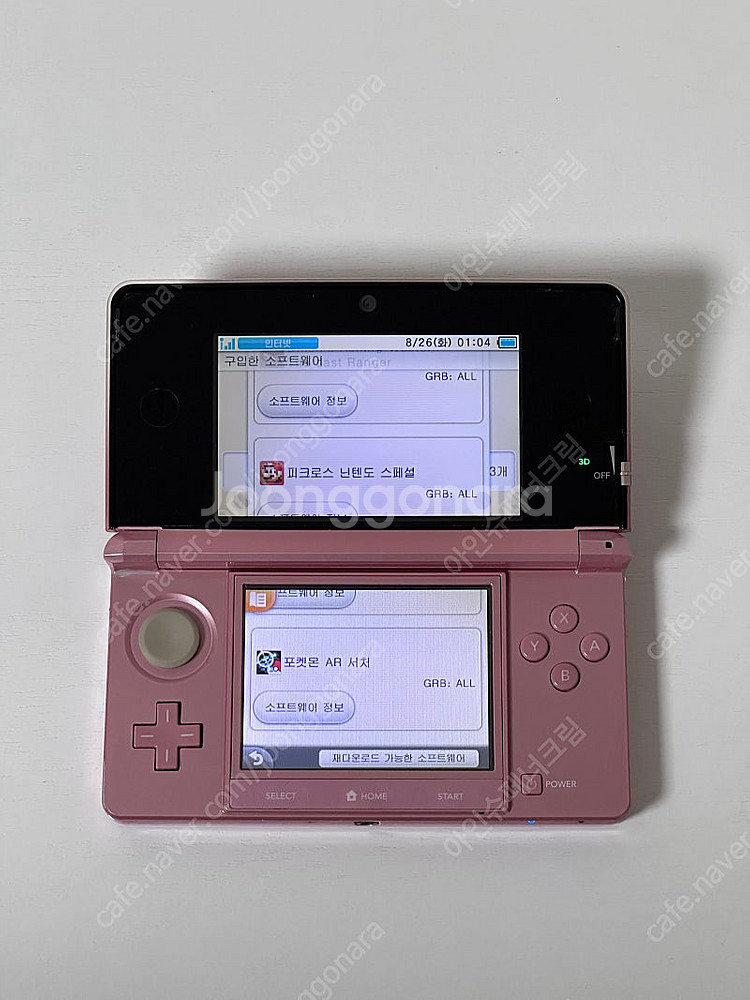 닌텐도3ds 순정 포켓뱅크,포켓무버,AR서처 팝니다--1