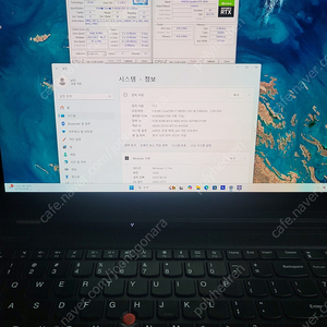 레노버 P53 씽크패드 4k oled 터치 lte(wwan) 64GB rtx3000(쿼드로6G) 모바일 워크스테이션 노트북