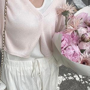 유메르 원버튼 가디건