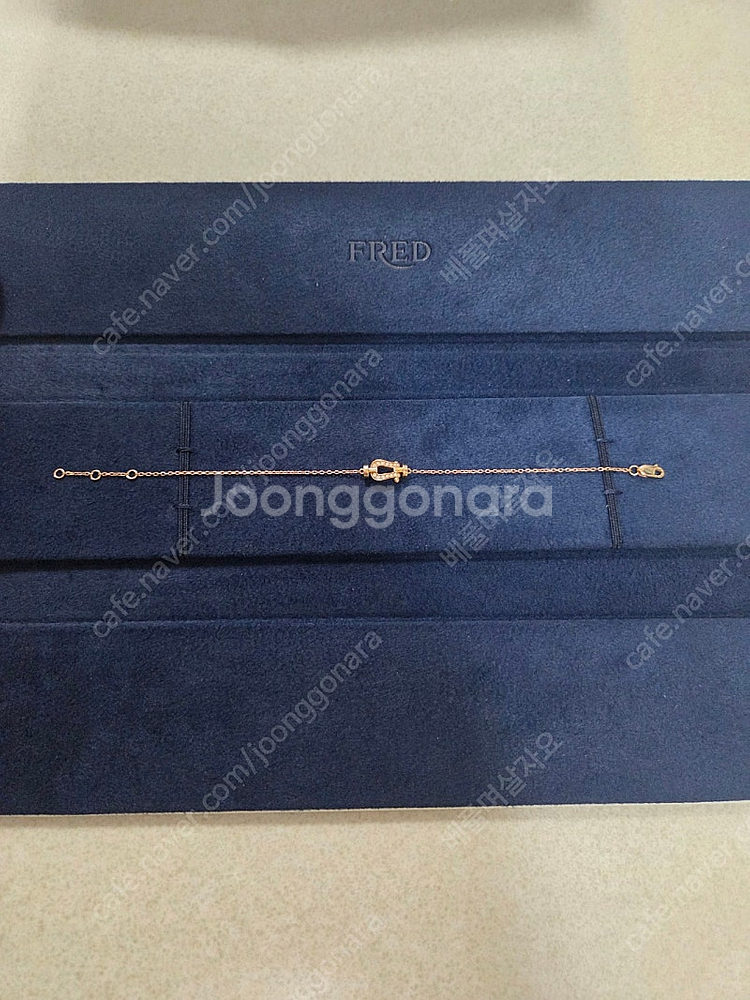 (정품)프레드 포스텐 브레이슬릿 팔찌 18k 핑골다이아--0