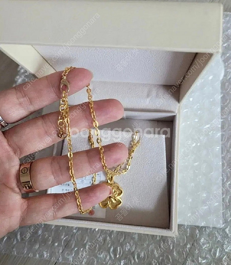 4돈 24k 순금목걸이 18k 장식 (0.5g 별도)--2