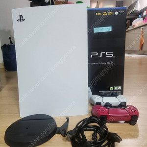 (풀박스)민트급 PS5 디지털 신공정 1218B + 추가 듀얼센스1ea + 전용 후면쿨러