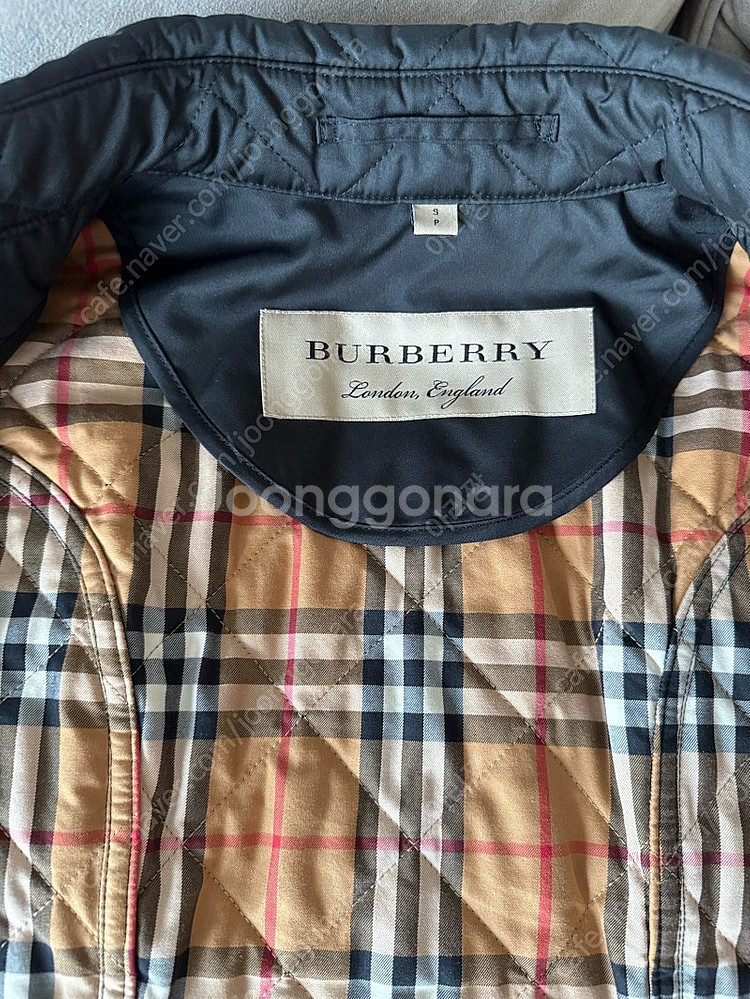 버버리 프랭크비 퀄팅자켓 s사이즈--1