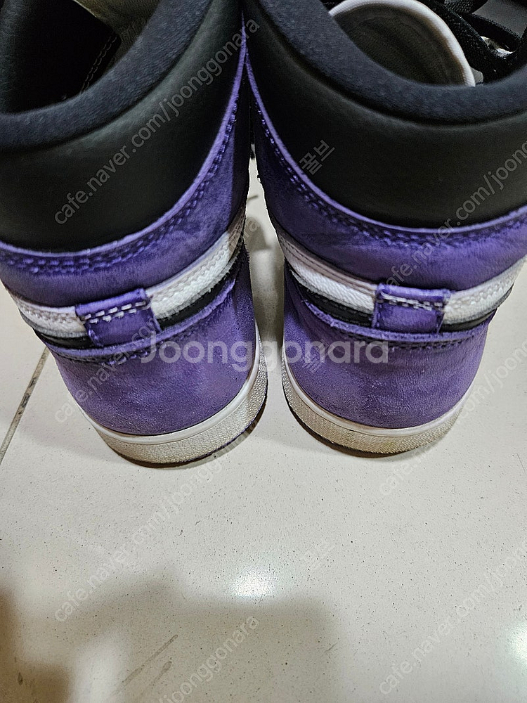 조던1 하이 코트퍼플 스웨이드 작업 265--2