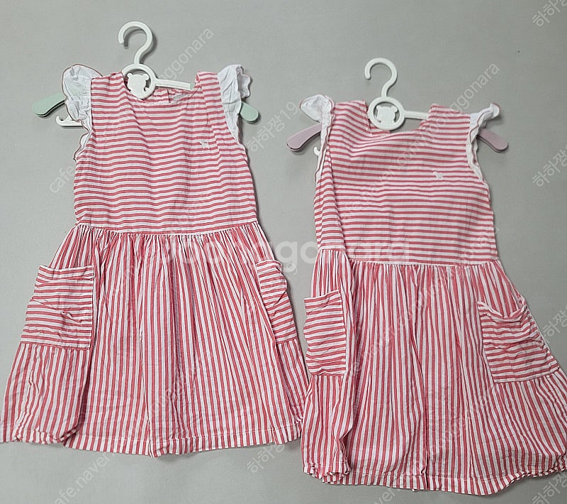 쌍둥이)블루독 나시원피스 2장(110)+블루독 아이보리...--2