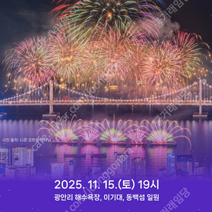부산불꽃축제 S석 그린존 통로자리 2연석 양도