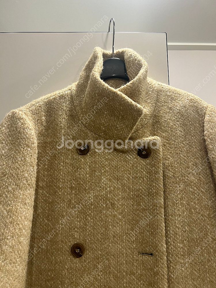 오브제 품절 하이넥 코트--2