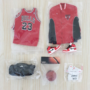 1/6 피규어 12인치 피규어 농구복 세트 (NBA 시카고불스 마이클조던, 나이키 조던, 나이키 양말, 농구공, 더블팩)