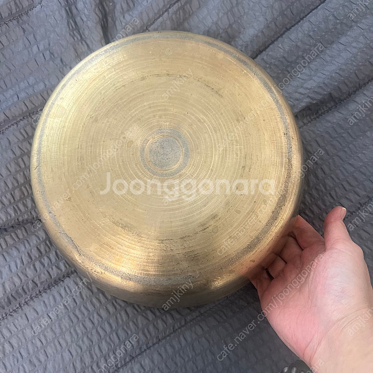 유기푼주 놋그릇 대야 양푼 방짜--3
