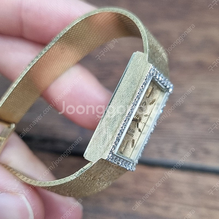 오메가 빈티지 드빌 다이아 베젤 14K금통 여성시계 (...--2