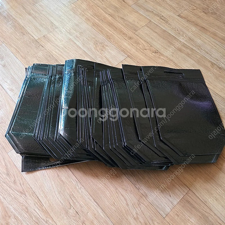블랙 손잡이 지퍼 보냉백 일괄판매--0