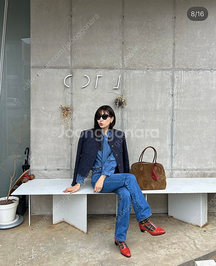 코스모폴리탄줄라이 데님 블라우스--1