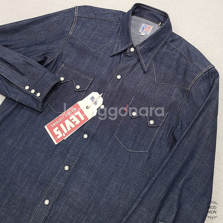 LVC RIGID 1955 웨스턴 데님 셔츠 M -새상...--1