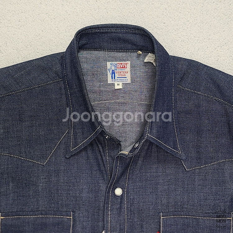 LVC RIGID 1955 웨스턴 데님 셔츠 M -새상...--2