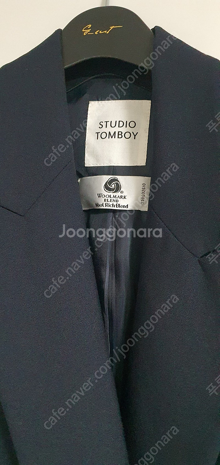 스튜디오 톰보이 tomboy 피크드카라 자켓 55--1