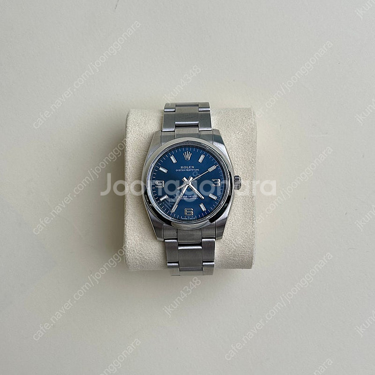 로렉스 오이스터 퍼페츄얼 114200 블루 34mm 일...--5