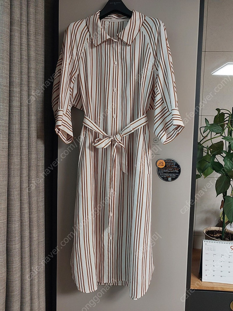 KEITH키이스 스트라이프 셔츠원피스--1