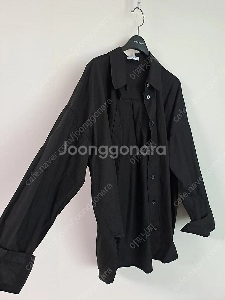 더티스 The tis 여성 블랙셔츠 프리사이즈--0