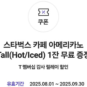 스타벅스아메리카노2장