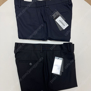 질스튜어트뉴욕 울 스트레치 슬랙스 바지 90 32-33 정가 32만원 블랙 네이비