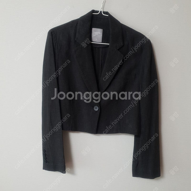 에잇세컨즈 리넨 블렌디드 애쉬 원버튼 자켓 + 슬랙스 ...--6