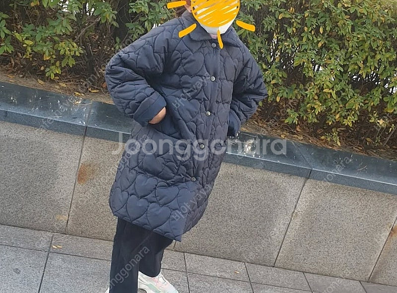 하트누빔 코트 초저 여아용--4