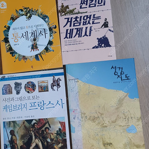 세계사 서적3권: 1)통세계사, 2)거침없는 세계사, 3)케임브리지 프랑스사 ...8천원