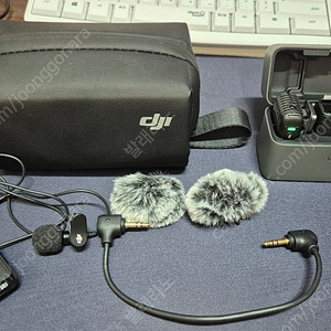 dji mic2 + 라발리에마이크 + 카메라어댑터 신동품
