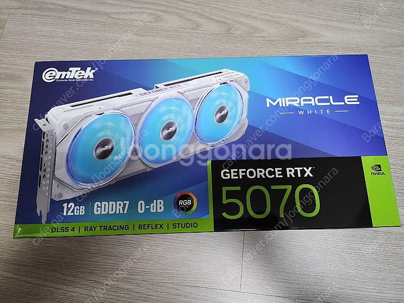 RTX 5070 이엠텍 그래픽카드 미개봉--0