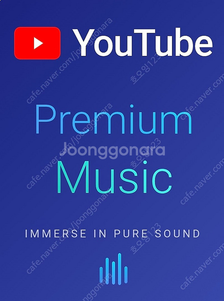 유튜브 프리미엄 개인 1년 구독권--0