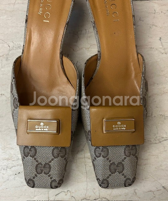 [정품]GUCCI 구찌 GG로고 뮬 슬리퍼--0