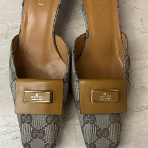 [정품]GUCCI 구찌 GG로고 뮬 슬리퍼
