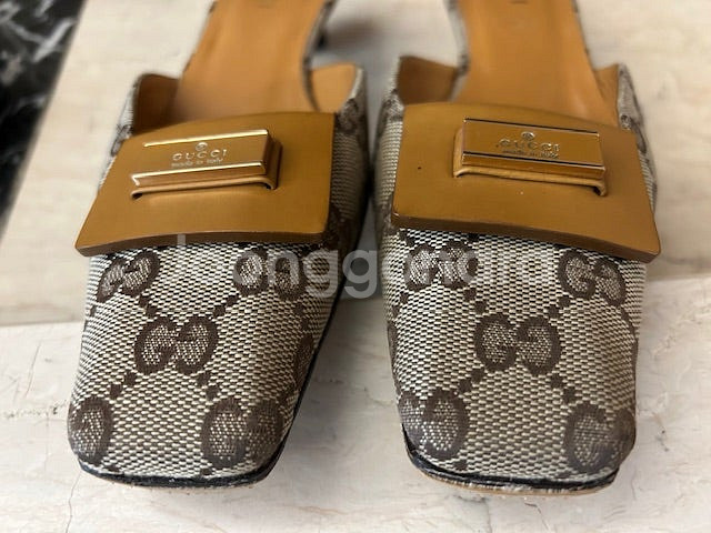 [정품]GUCCI 구찌 GG로고 뮬 슬리퍼--5