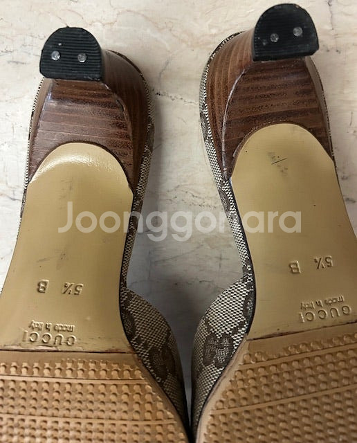 [정품]GUCCI 구찌 GG로고 뮬 슬리퍼--9