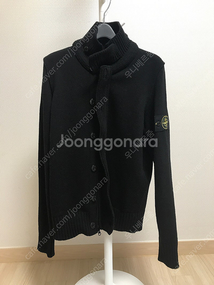 스톤 아일랜드 와펜 니트 집업 가디건 S--1