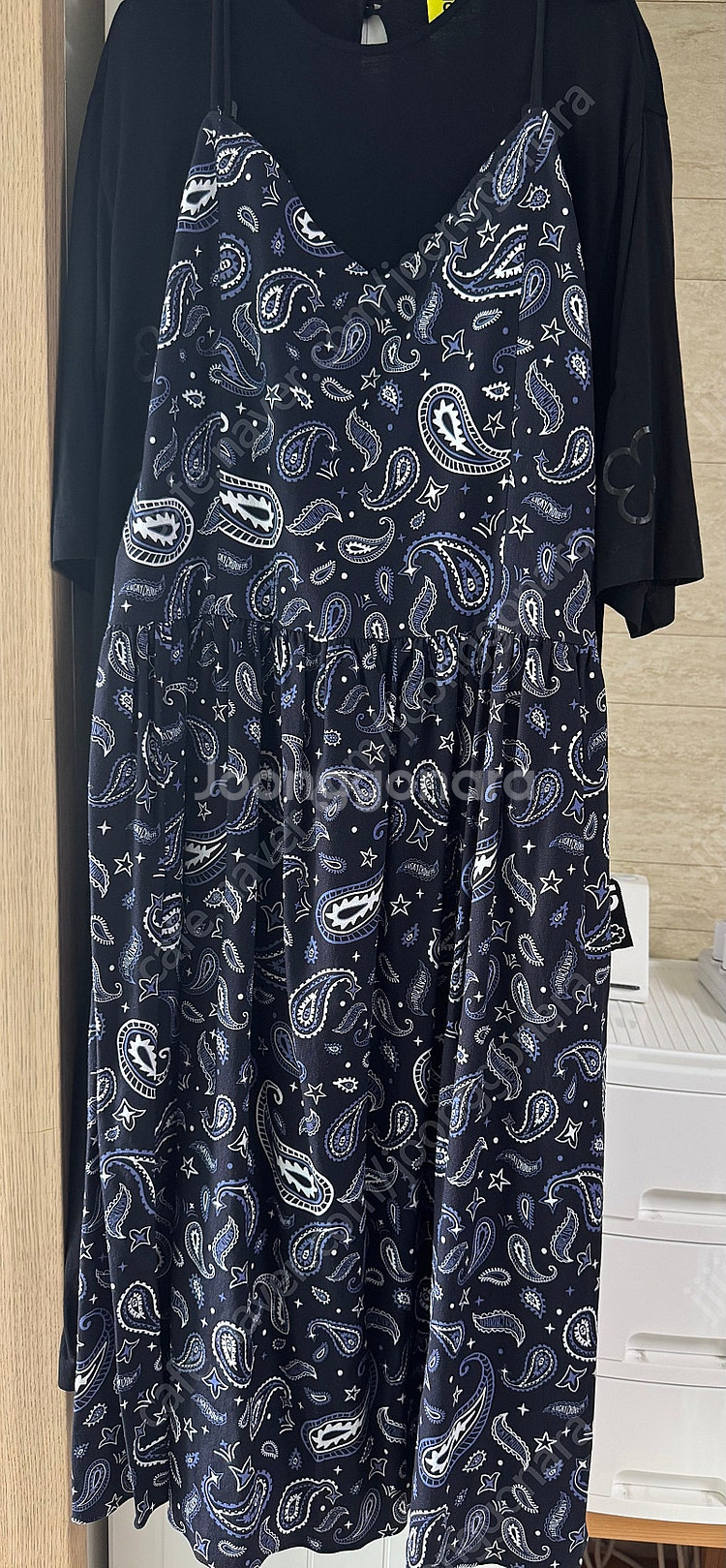 럭키슈에뜨 페이즐리 나시 원피스--0